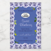 Lovely Blue Product Package Étiquette mignon Rose (Étiquettes simples)