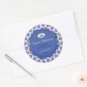 Lovely Blue Product Package Étiquette mignon Rose (Enveloppe)