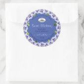Lovely Blue Product Package Étiquette mignon Rose (Sac)