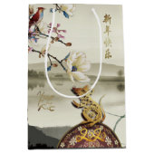 Lovely bucolc scene Chines Rat Year 2020 MGB Medium Cadeauzakje (Voorkant)