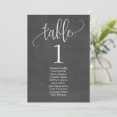 Lovely Calligraphy Table Seating Card Menu (Staand voorkant)