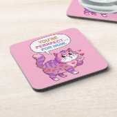 Lovely cat bier onderzetter (Linkerzijde)