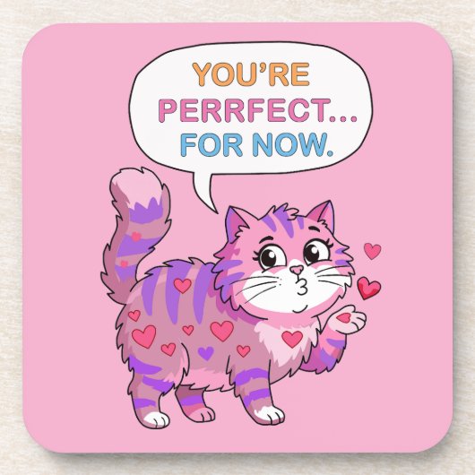 Lovely cat bier onderzetter (Voorkant)