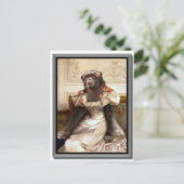 Lovely Chimp in Gown Briefkaart (Staand voorkant)