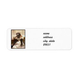 Lovely Chimp in Gown Etiket