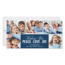 Lovely Collage Holiday Carte photo
