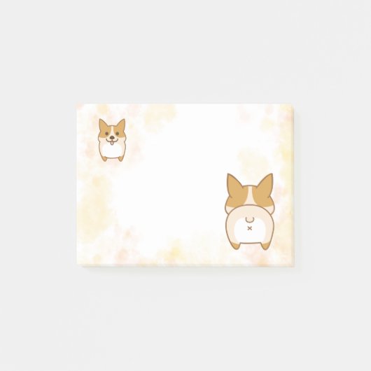 Lovely Corgi Butt Post-it Notes (Voorkant)