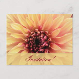 Lovely Dahlia Bridal Shower Uitnodiging
