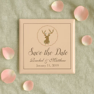 Lovely Deer Save the Date Magneet