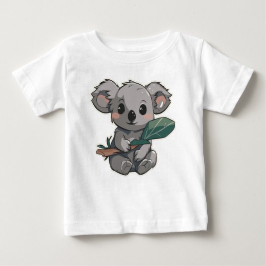 Lovely design featuring cute koala holding a leaf (Voorkant)