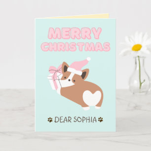 Lovely Dog in een Pet & Gift Happy Kerstpasta C Kaart