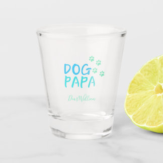 Lovely Dog Papa Shot Glass Shot Glas