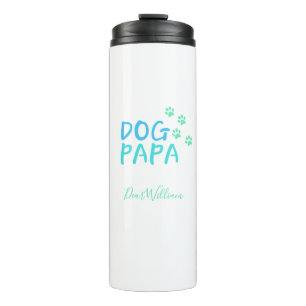Lovely Dog Papa Thermal Tumbler Thermosbeker