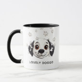 Lovely Doggo Smile Mug – Cute Happy Pup Illustrati Mok (Links)