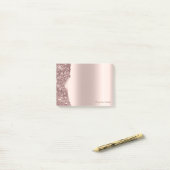 Lovely Elegant Rose Gold Glitter  Post-it® Notes (Op bureau)