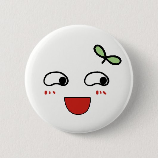 Lovely emoji ronde button 5,7 cm (Voorkant)