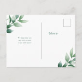 Lovely Eucalyptus | Geometrische bewegende aankond Briefkaart (Achterkant)