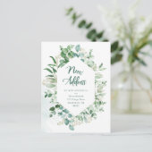Lovely Eucalyptus | Geometrische bewegende aankond Briefkaart (Staand voorkant)