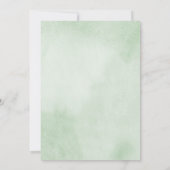 Lovely Eucalyptus Wreath Wedding Kaart (Achterkant)