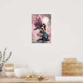 Lovely Fairy on Musroom Poster Imprimer (Cuisine)