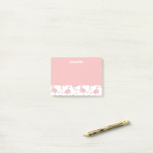 Lovely Flamingos Post-it® Notes (Op bureau)