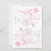 Lovely Floral Bridal Shower Kaart (Achterkant)