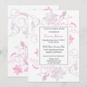 Lovely Floral Bridal Shower Kaart (Voorkant / Achterkant)