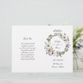 Lovely Floral - programme de mariage (Debout devant)