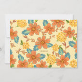 Lovely Flowers Invitation Kaart (Achterkant)