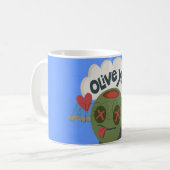 Lovely Funny boire du texte Mug (Devant gauche)