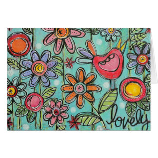 Lovely Garden Sweet Horizontal Card