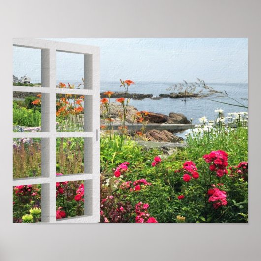 LOVELY GARDEN UITZICHT OCEAN COVE POSTER (Voorkant)