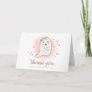 Lovely Ghost Halloween Baby shower Carte de remerc
