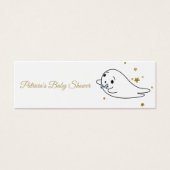 Lovely Ghost Halloween Baby shower Déchets Raffle (Devant)