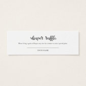 Lovely Ghost Halloween Baby shower Déchets Raffle (Dos)