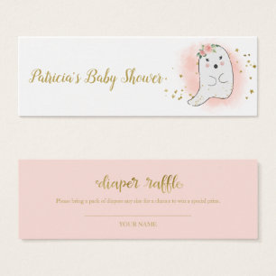 Lovely Ghost Halloween Baby shower Déchets Raffle