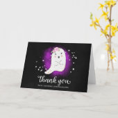 Lovely Ghost Halloween Baby shower - Hartelijk dan Kaart (Gele Bloem)