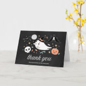 Lovely Ghost Halloween Baby shower - Hartelijk dan Kaart (Gele Bloem)