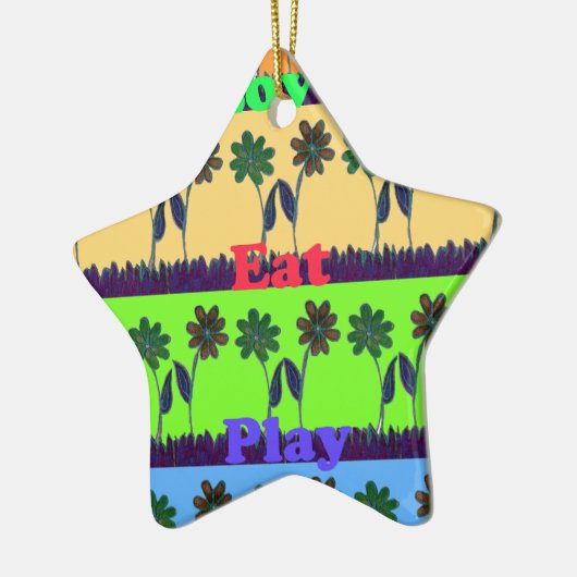 Lovely Girly Hakuna Matata kleuren Gifts.png Keramisch Ornament (Links)