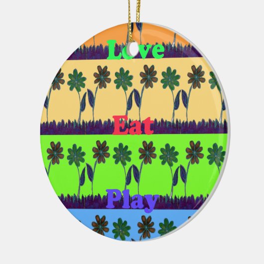 Lovely Girly Hakuna Matata kleuren Gifts.png Keramisch Ornament (Links)