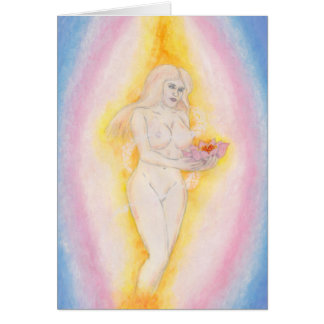 Lovely Goddess holding Lotus Flower