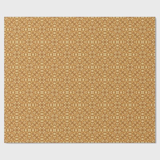 Lovely golden abstract pattern cadeaupapier (Vlak)