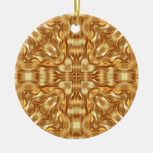 Lovely golden abstract pattern keramisch ornament (Voorkant)