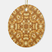 Lovely golden abstract pattern keramisch ornament (Links)