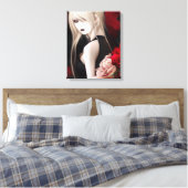 Lovely Gothic Elf Girl Canvas Afdruk (Insitu (Slaapkamer))