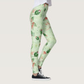Lovely Green Floral Leggings (Rechts)