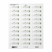 Lovely Greenery Return-adreslabel Etiket (Full Sheet)