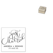 Lovely Hand Lettered Net getrouwd Rubberstempel (Gestempeld)