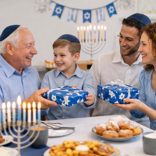 Lovely Hanukkah Doves Cadeaupapier
