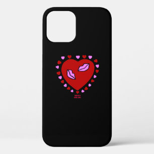 Lovely Heart Kisses Apple iPhone 12 Hoesje